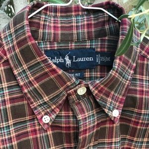 NW PRL Classic Fit Flannel Shirt, Size 15/M